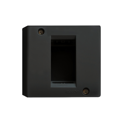 Caja 1 módulo vacía IP40 negro